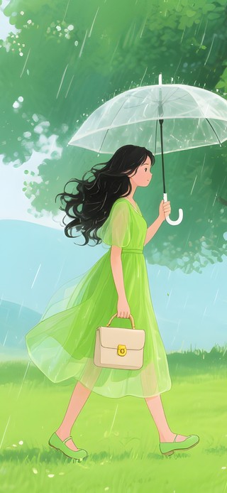 雨天散步