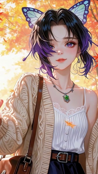 枫林毛衣少女蝴蝶忍