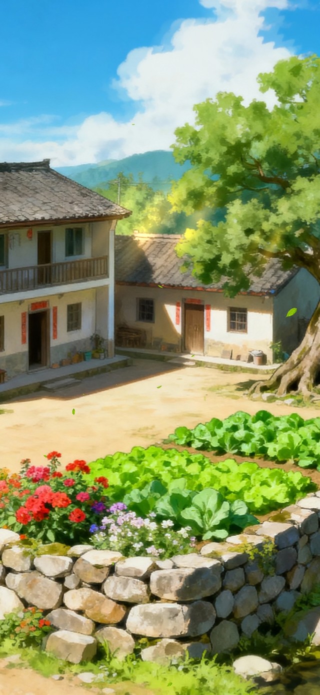 护眼乡村小溪流
