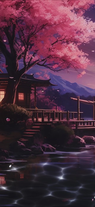 暮樱水榭