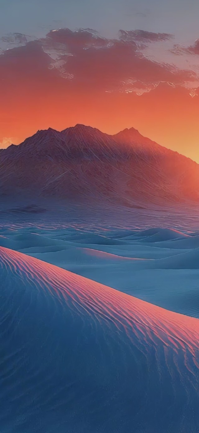 大漠夕照