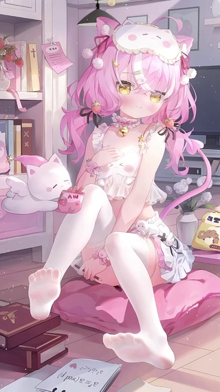 粉毛猫娘酸柚粥