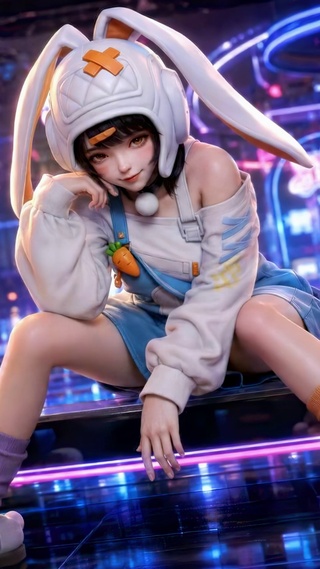 霓虹电玩城兔系少女-赛卡卡