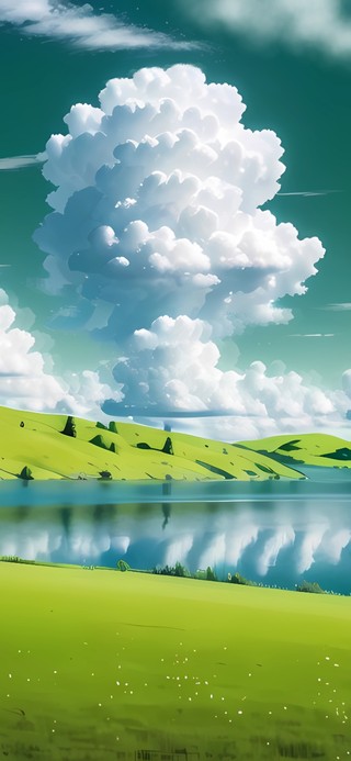 湖畔美景