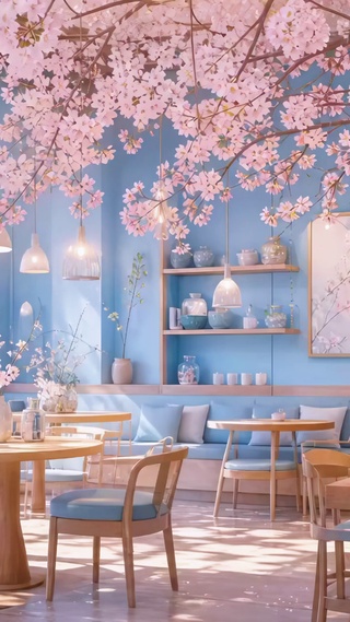 满屋樱花