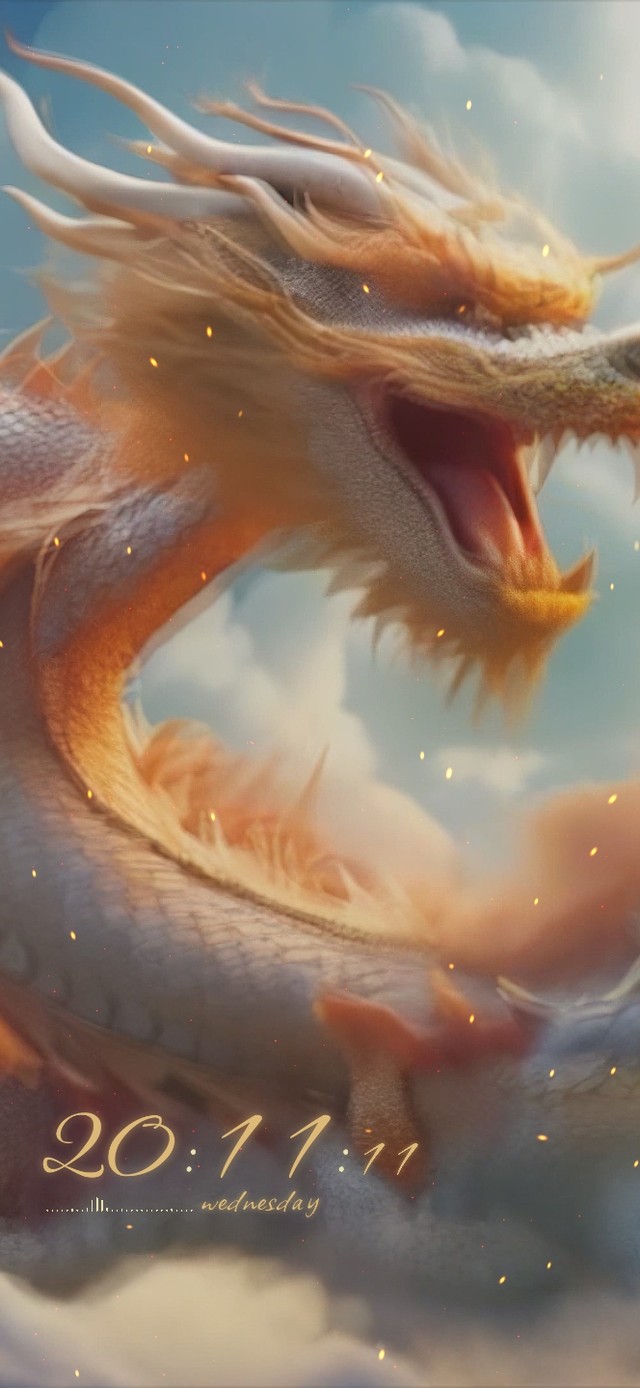 龍年大吉の雲龍賀年