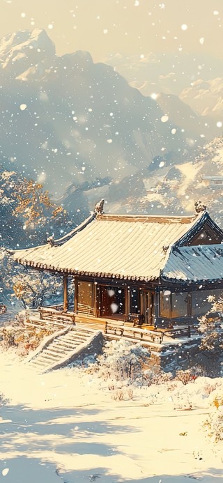 雪花小镇唯美建筑