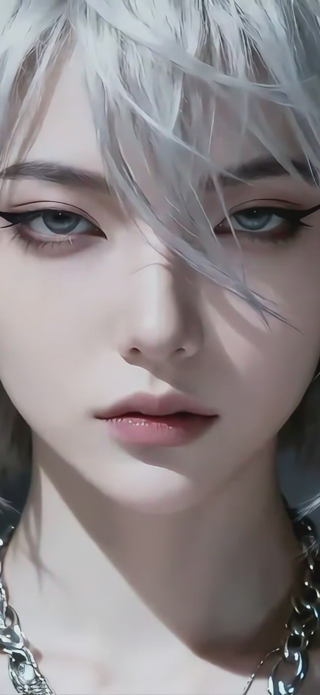 银色短发少女