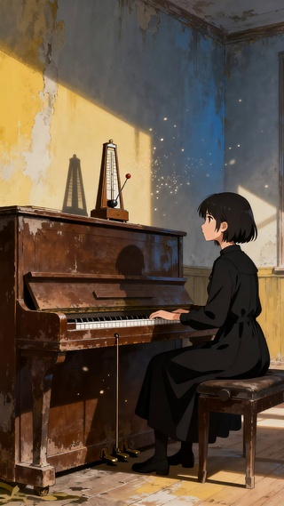 钢琴音乐女