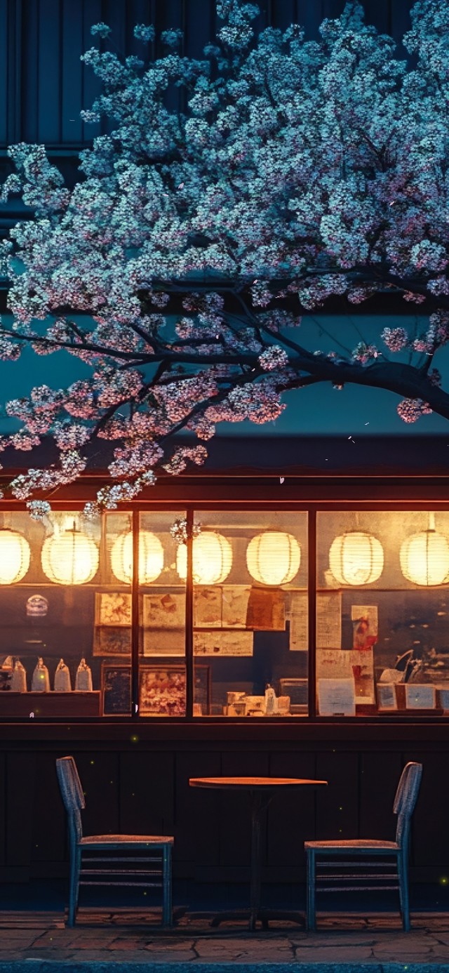 安静的夜晚小店