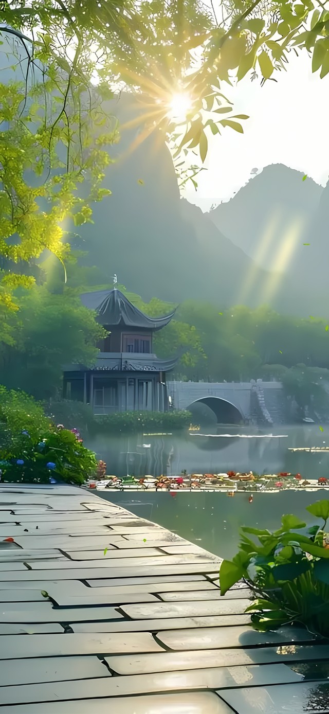 4k生态公园风景