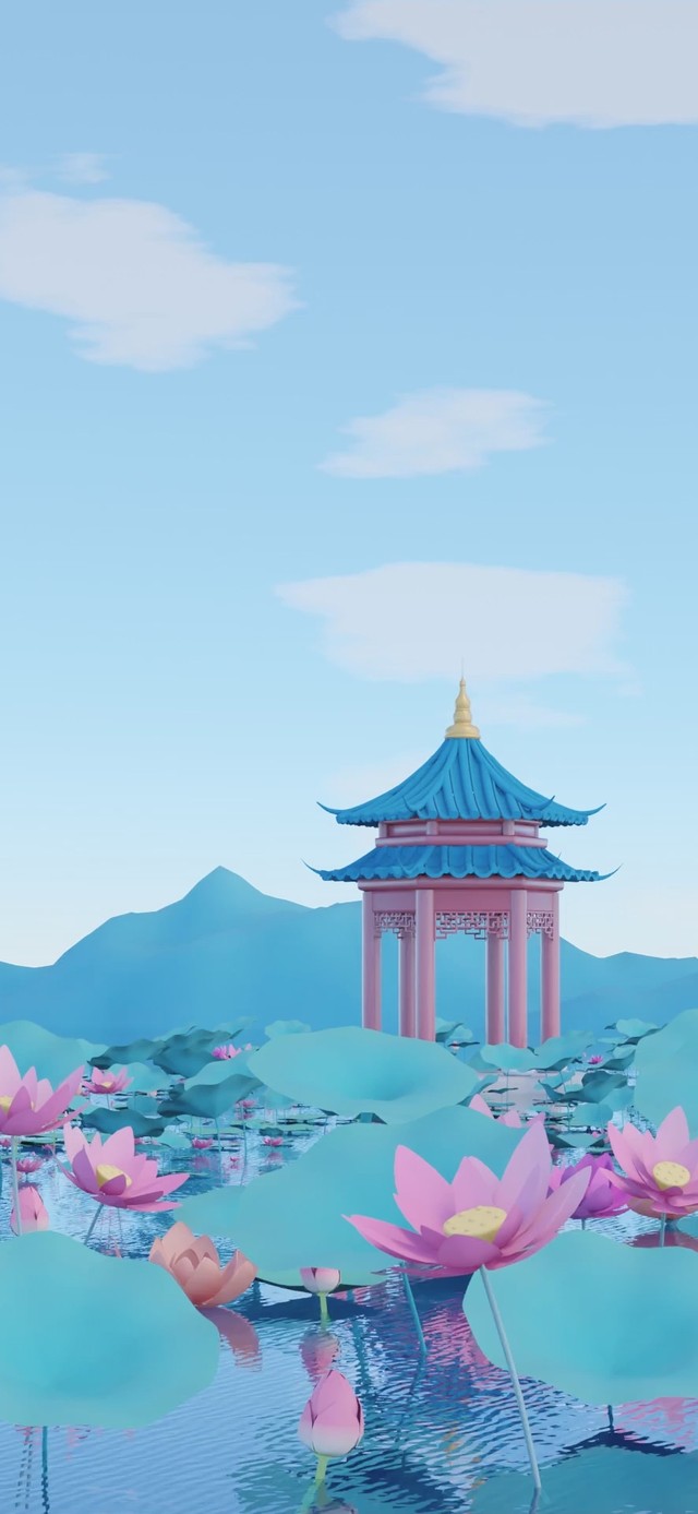 湖光山色，曲院荷风