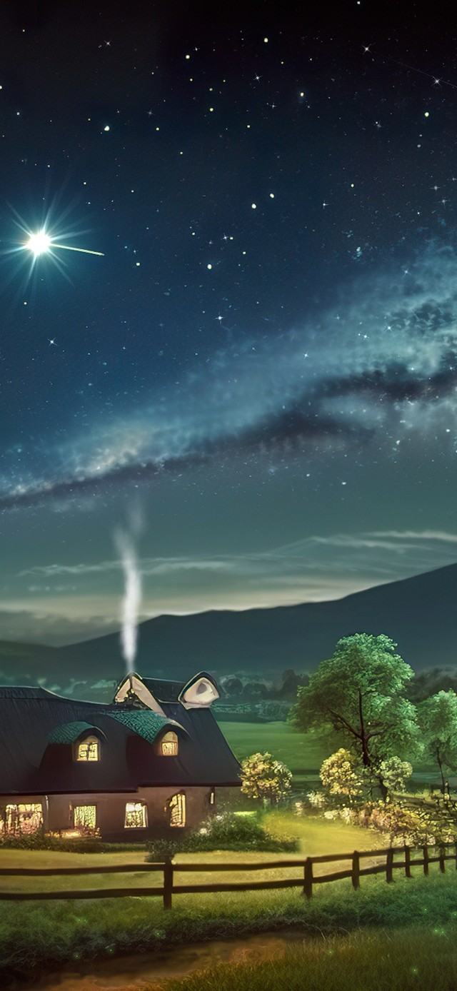 4k夜晚村落(风景手机动态壁纸) - 风景手机壁纸下载 - 元气壁纸