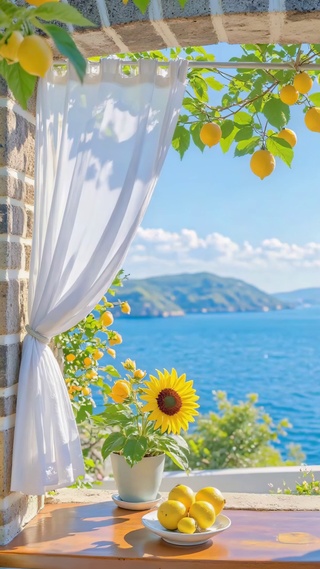 海军风海景小屋
