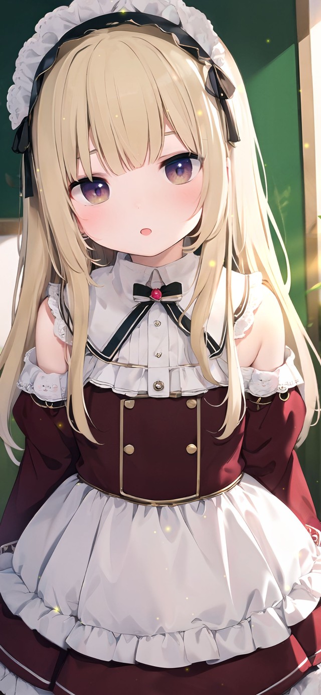 可爱女仆装少女