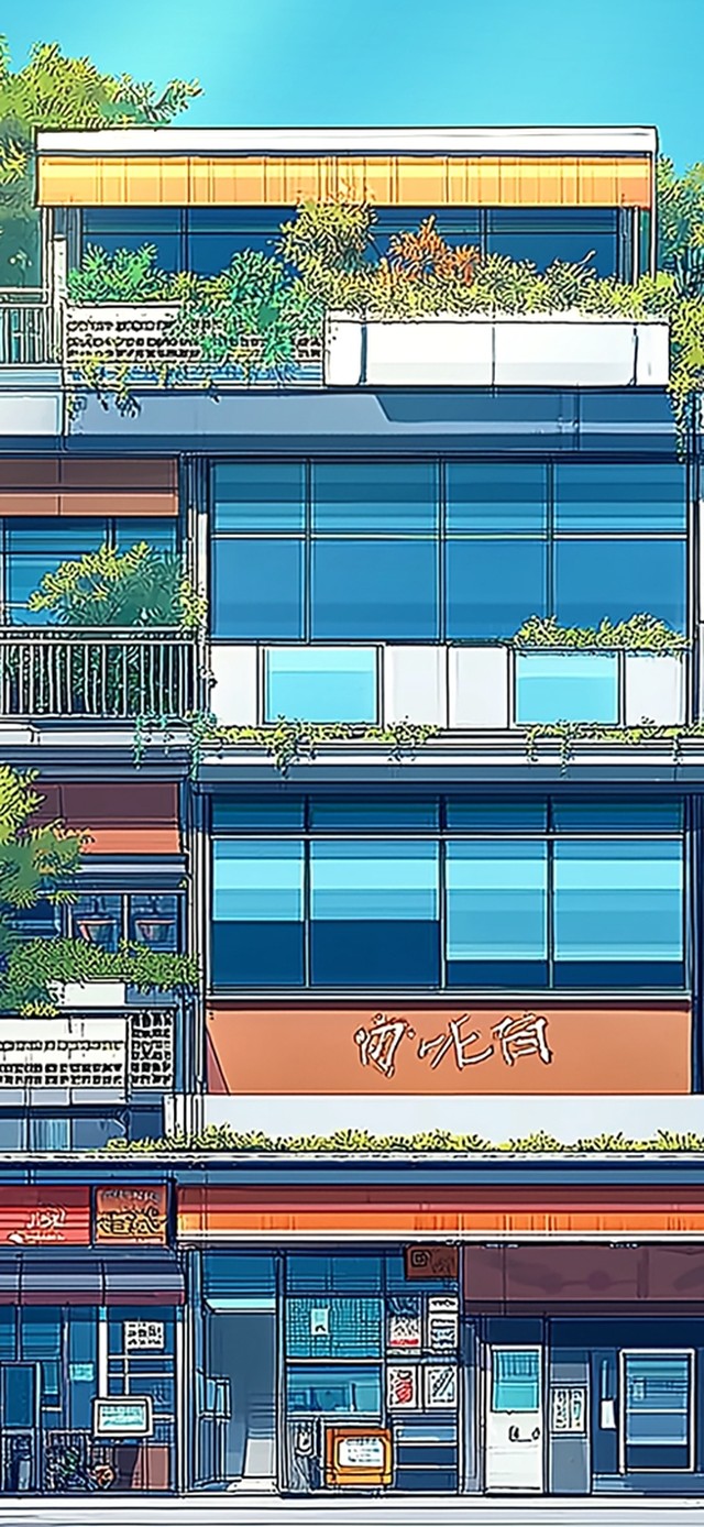 4k护眼壁纸—小小楼房