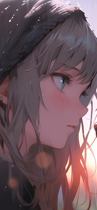 雨中猫咪少女