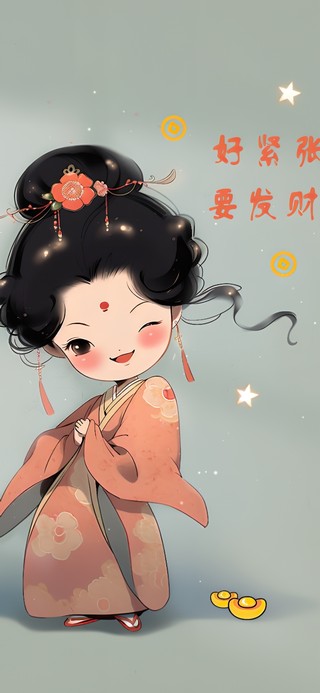 可爱唐风暴富侍女
