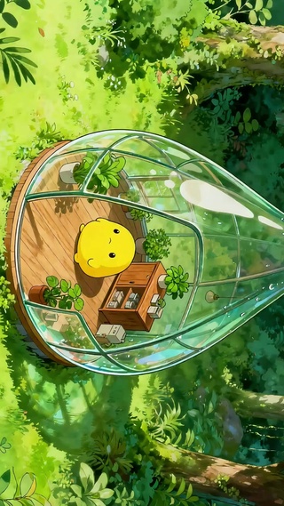 玻璃房里的小黄