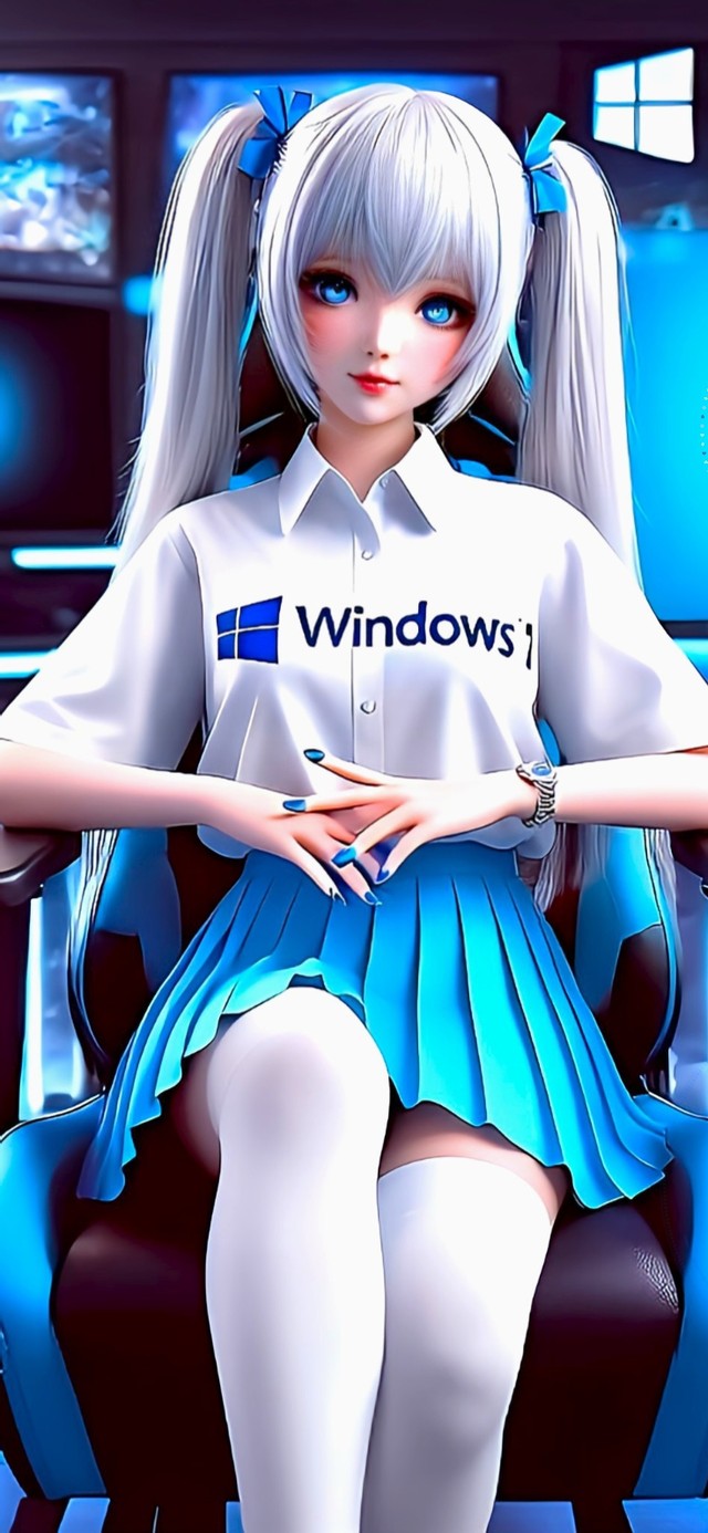 Windows娘(美女手机动态壁纸) - 美女手机壁纸下载 - 元气壁纸