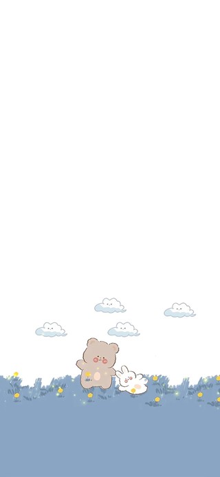 可爱小熊欺负小兔子～
