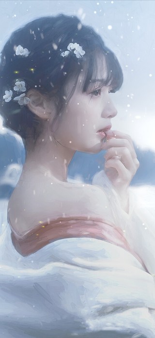 4k 唯美清纯冬季女神