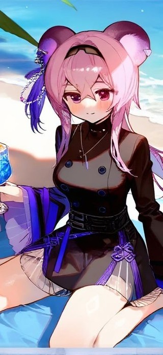海边泳装大长腿少女-林雨霞