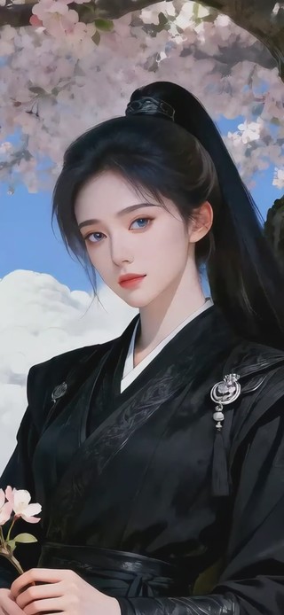 清纯文艺古风汉服美女