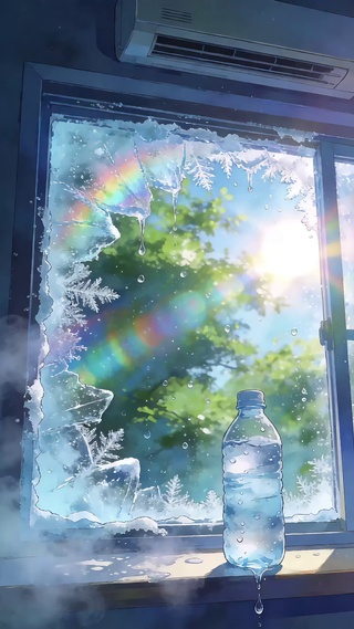 夏天来口冰水