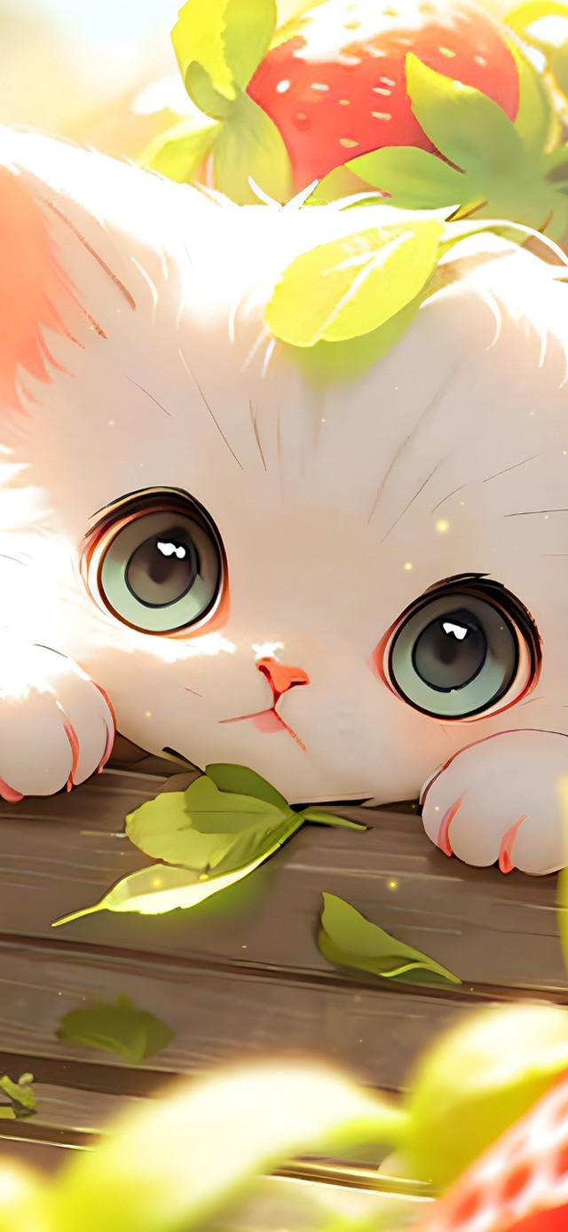 小清新草莓猫咪