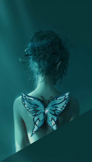 蝴蝶女神4K动态壁纸