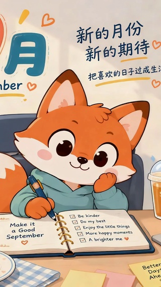 九月小狐狸治愈学习日常