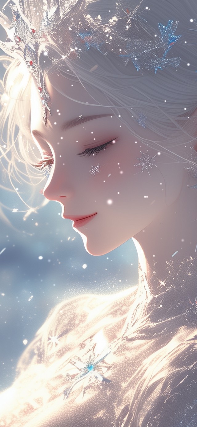 4K 冰雪女王 雪女 雪中仙子