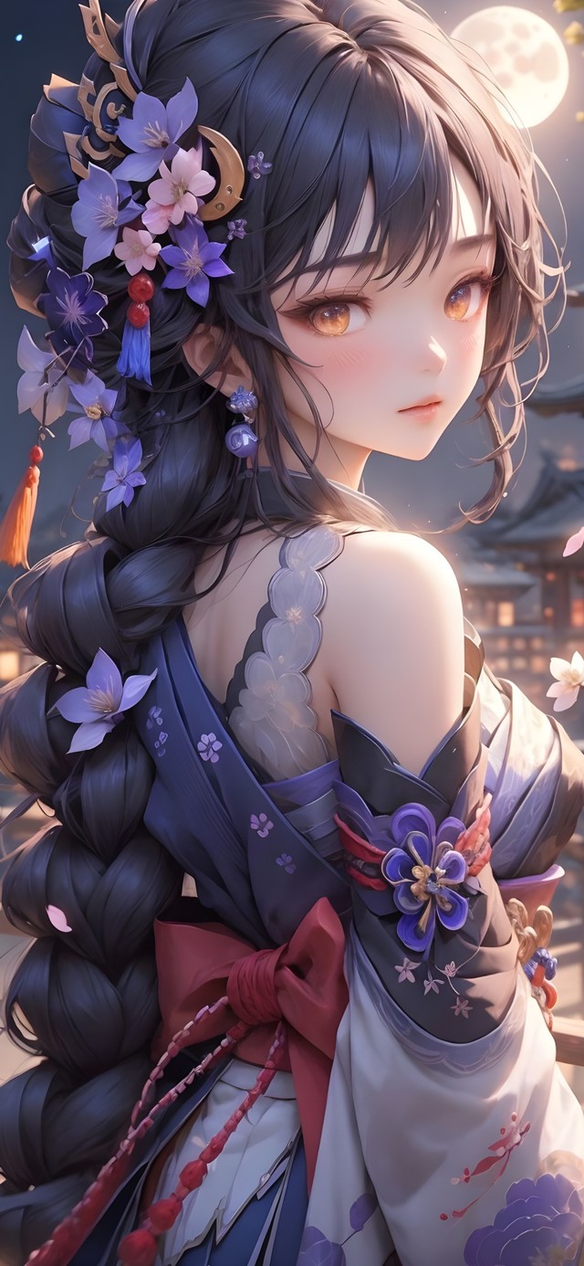 白小狸壁纸-雷电将军