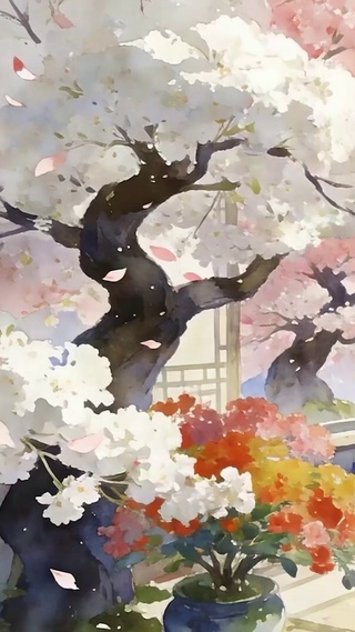 护眼樱花树木