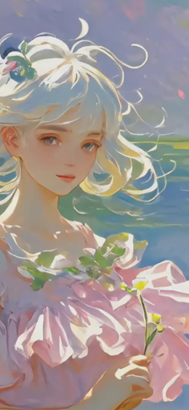 4K  粉裙少女