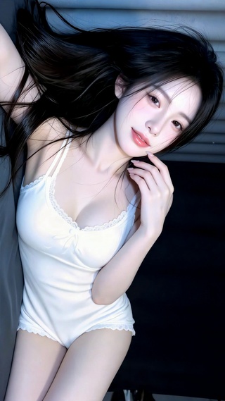 居家清纯长发美女
