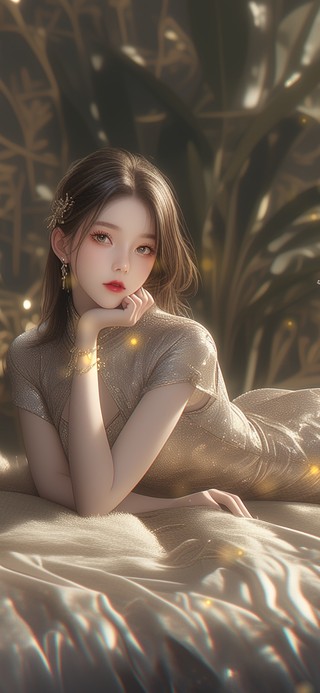 她的笑容如同春风拂面