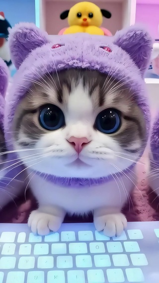 三只呆萌猫咪