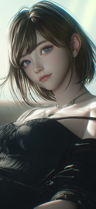 短发俏皮女孩