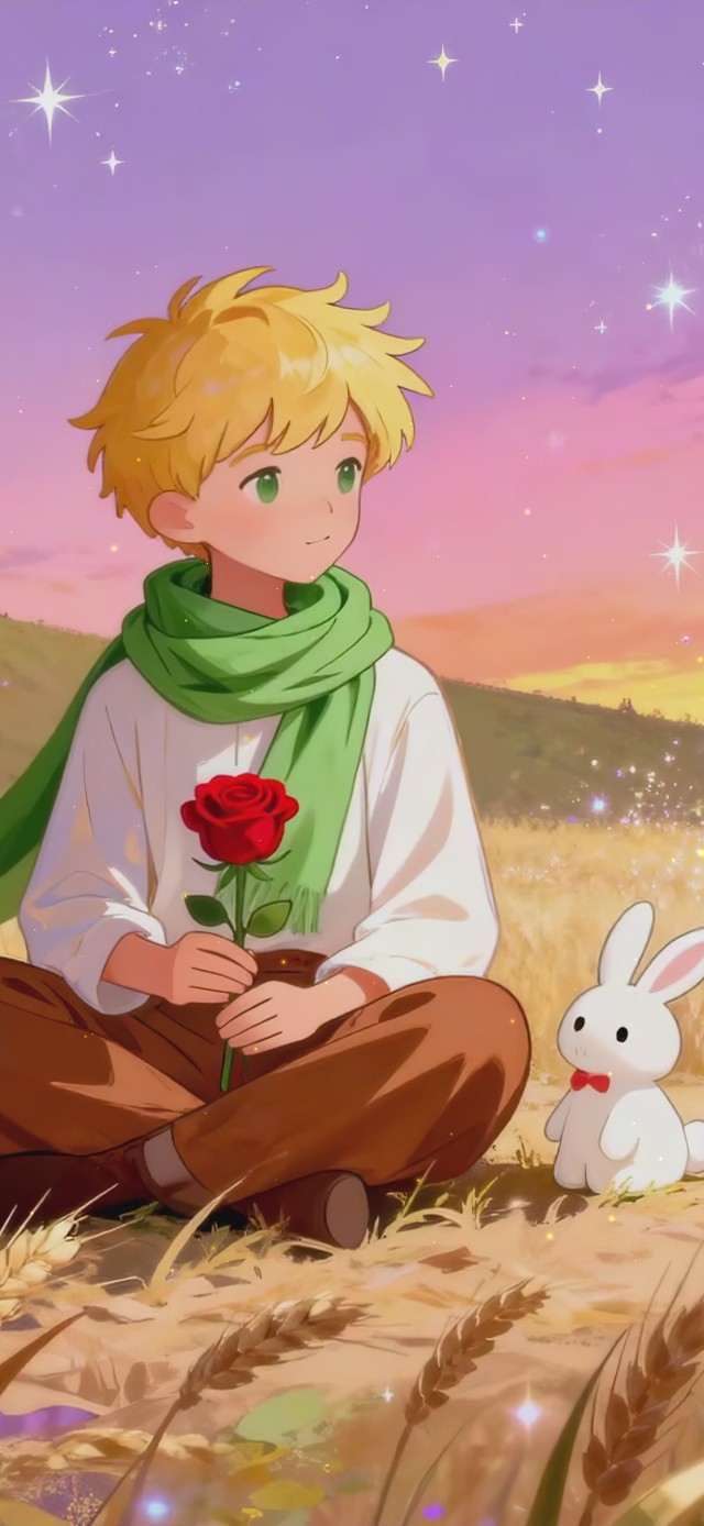 浪漫星空麦田小王子