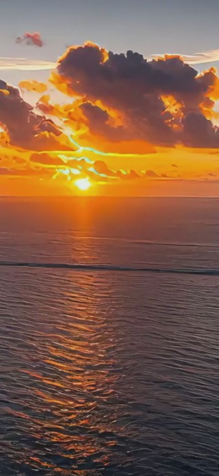 海边晚霞