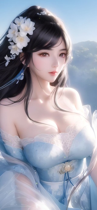 唯美古风清纯美女