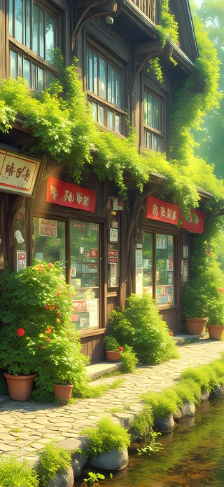 河流边的杂货铺