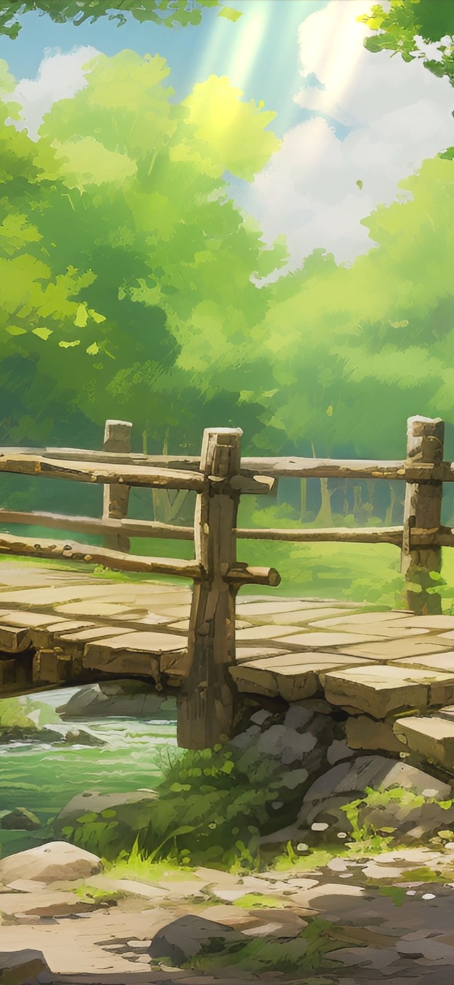 4K唯美森林动漫场景