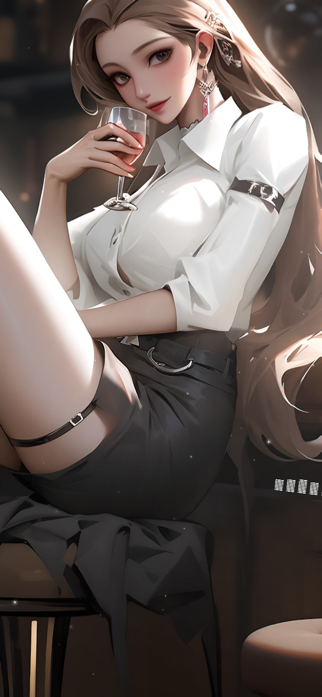 4k酒吧长发女生
