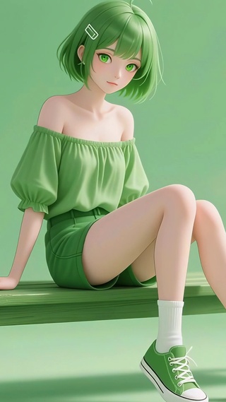 护眼二次元美女壁纸