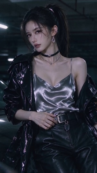 黑衣美女