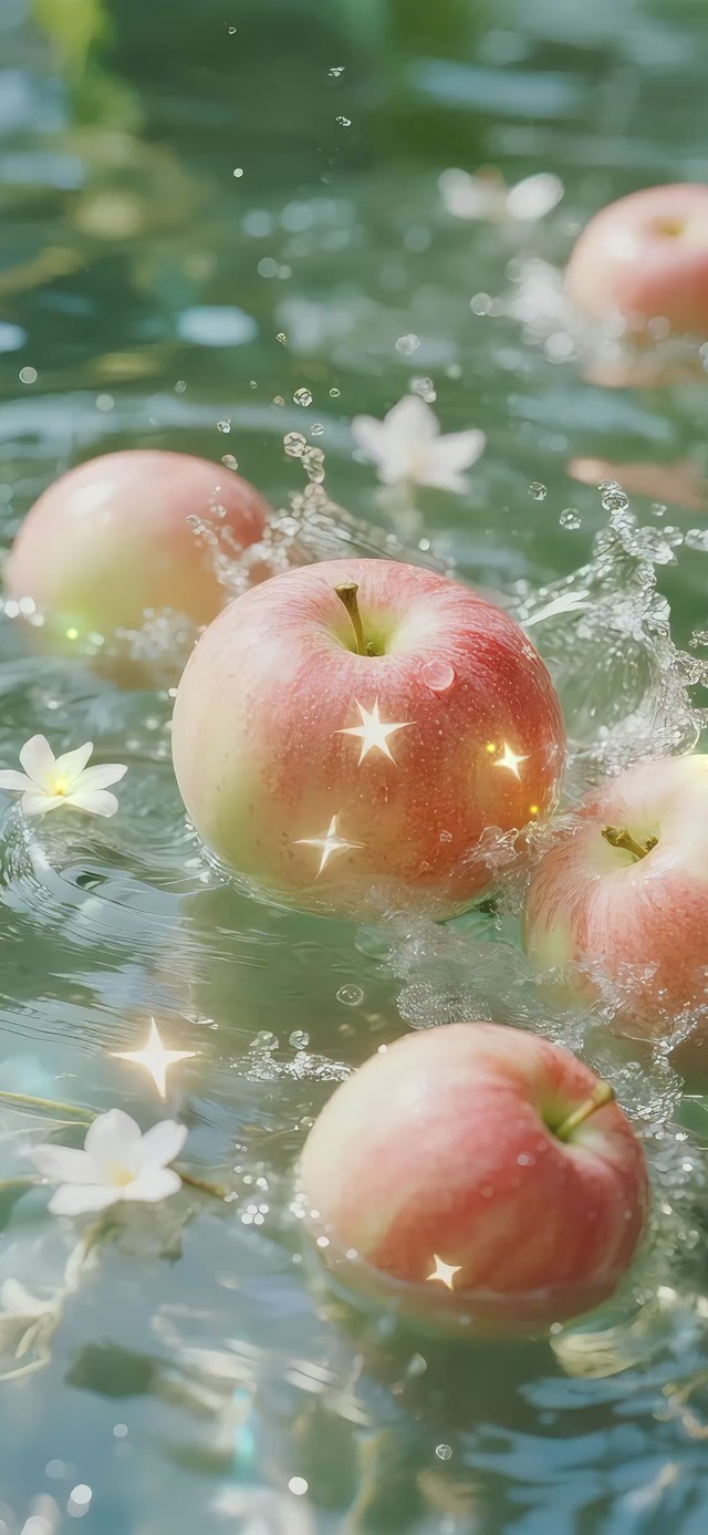 清新治愈-红苹果