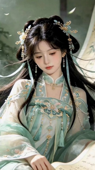 清雅古风汉服美人